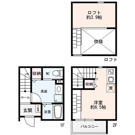 東海通駅 徒歩10分 1階の物件間取画像